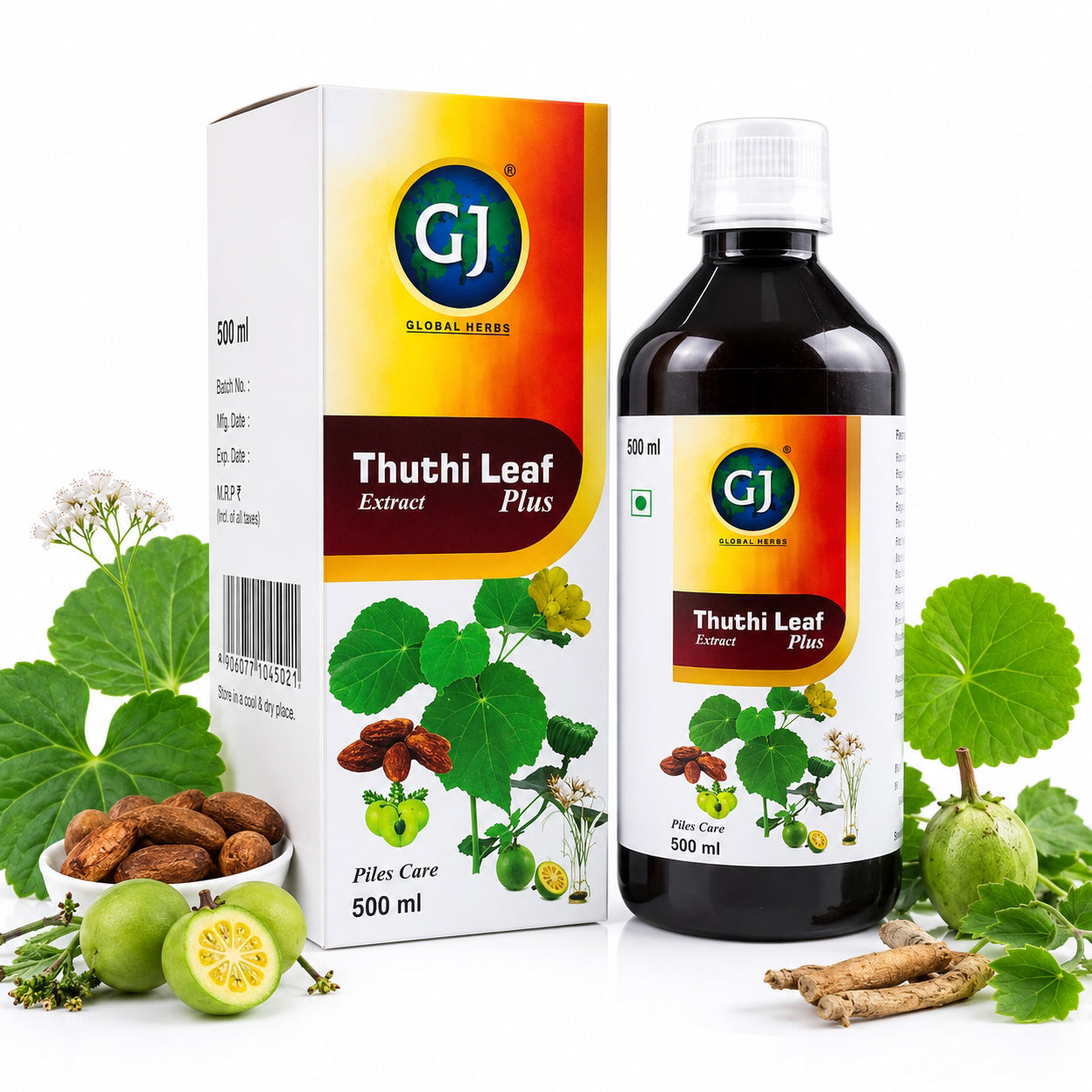 Gj Global Thuthi Leaf Plus Extract Juice ( Piles Care ) - 500 ml