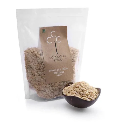 Brown Rice Flakes (Desi Poha) - 1kg - Orgoshops