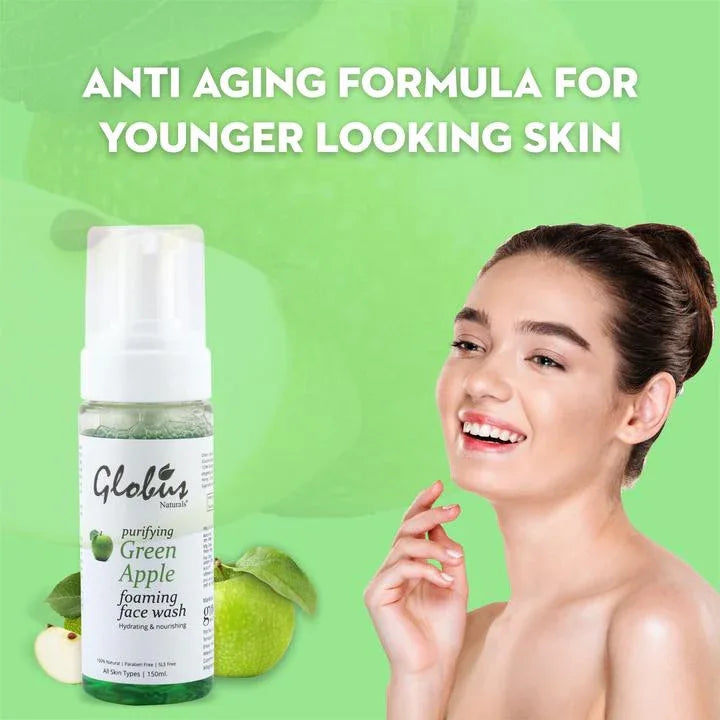 Purifying Green Apple Foaming Face wash 150ml - Orgoshops