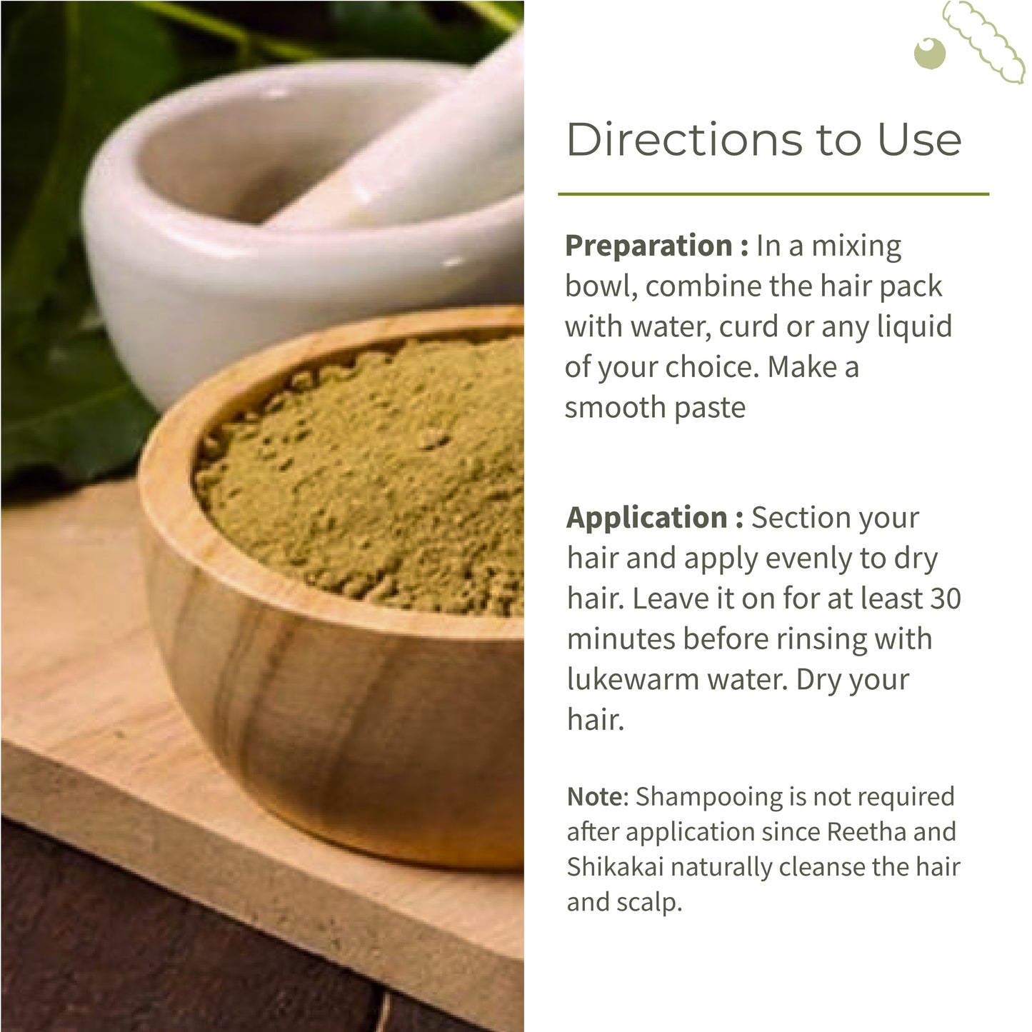 Ecotyl Ayurvedic Hair Pack | For Hair Conditioning & Strengthening | Blend of 10+ Herbs  - 100g