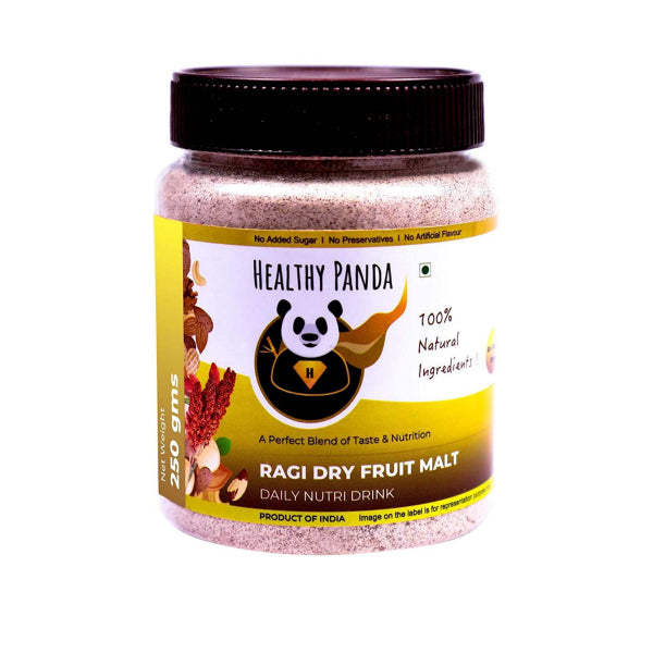 Healthy Panda ragi Dry Fruit Malt - 250 g (125g Pack of 2)