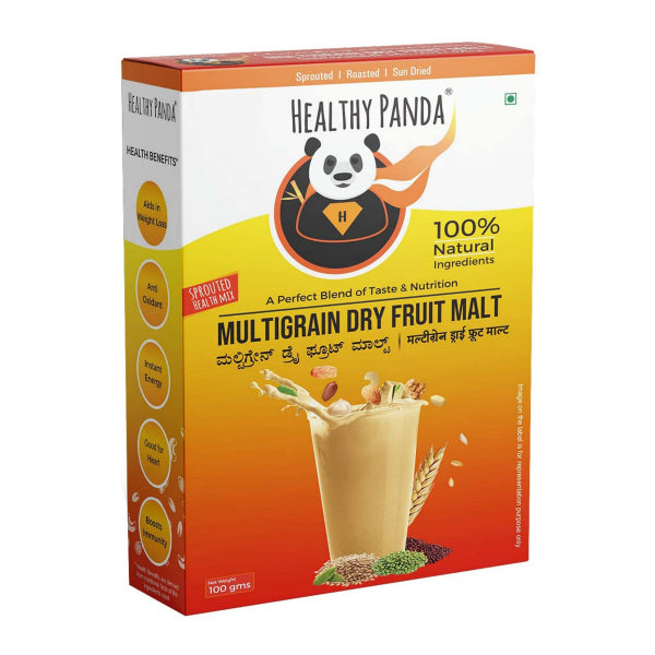 Healthy Panda Multigrain Dry Fruit malt - 250 g (125g Pack of 2)