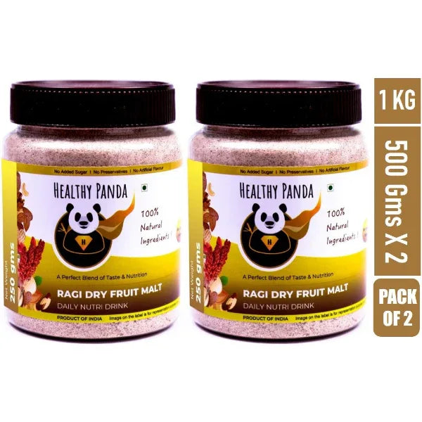Healthy Panda : Ragi Dry Fruit Malt - Orgoshops