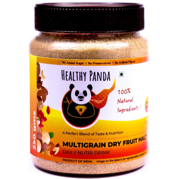 Healthy Panda Multigrain Dry Fruit malt - 250 g (125g Pack of 2)