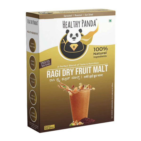 Healthy Panda ragi Dry Fruit Malt - 250 g (125g Pack of 2)