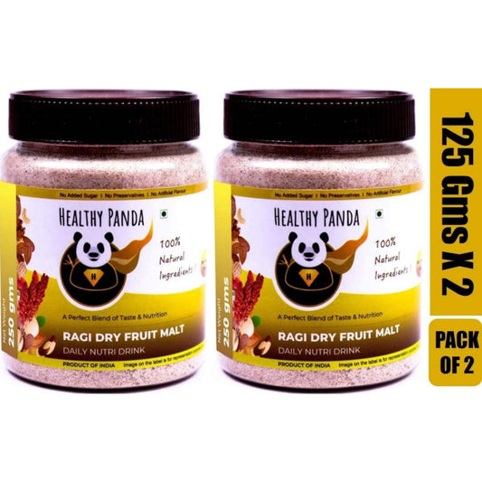 Healthy Panda ragi Dry Fruit Malt - 250 g (125g Pack of 2)