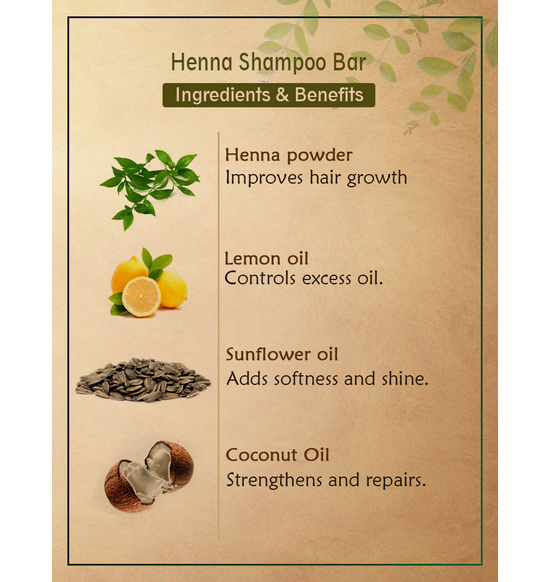 Ancient Living Henna Shampoo Bar - 50 g