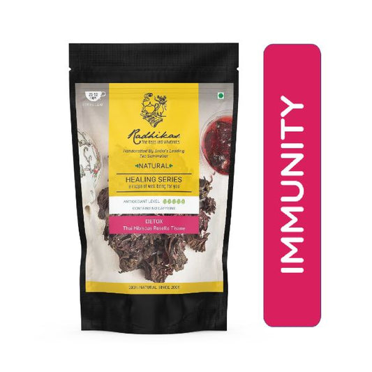 Detox Thai Hibiscus Roselle Tisane | Natural Teas | Cold & Hot Brew | Makes 25 Cups