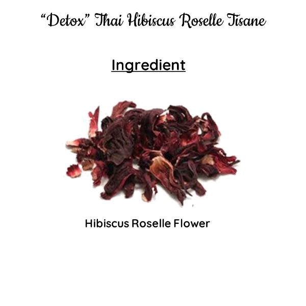 Detox Thai Hibiscus Roselle Tisane | Natural Teas | Cold & Hot Brew | Makes 25 Cups