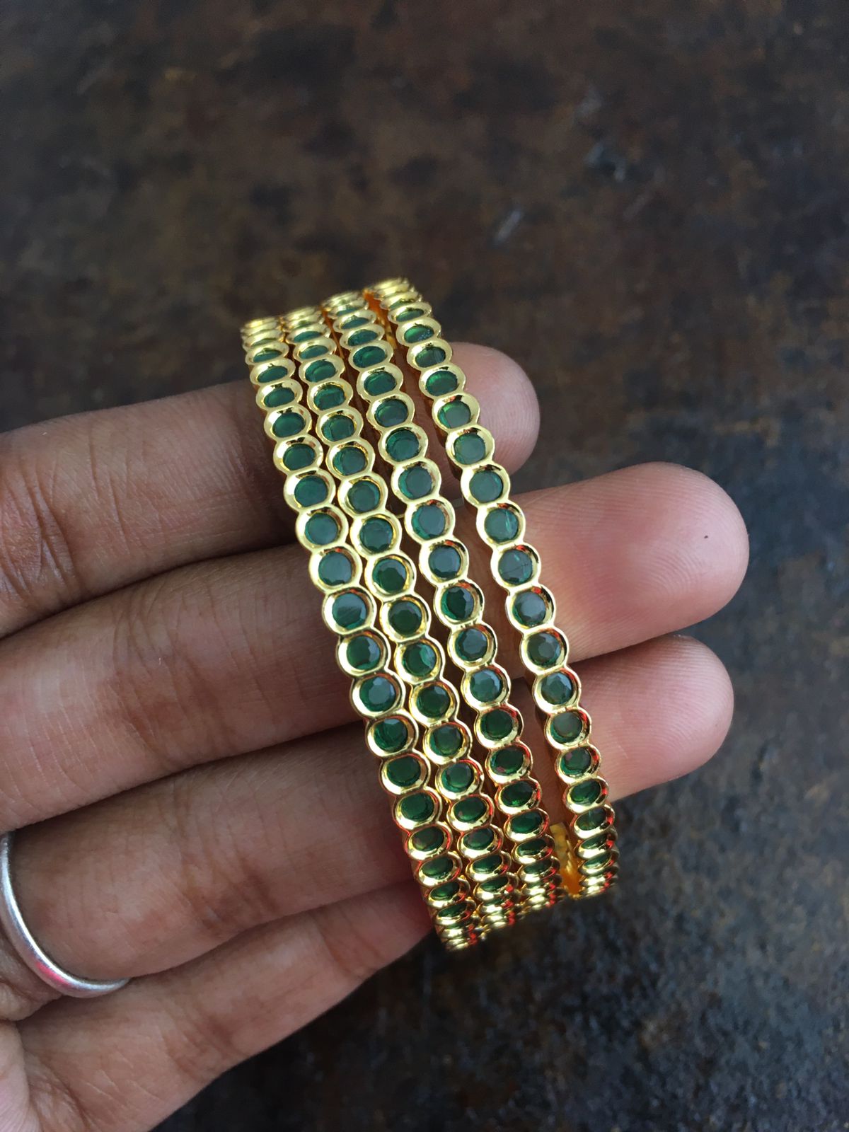 RS Jewelery / Bangles / Valaiyal / Fashion Gold Plated Bangles / Cavering Bangles