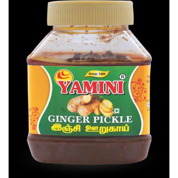 Yamini Foods Garlic Pickle / Ginger Pickle / Poondu Orugai Combo Pack Each 500g