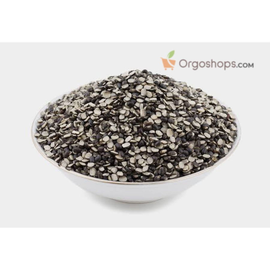 Black Urad Dal Split / Black Ulunthu - 1kg (Thanjai Organic)