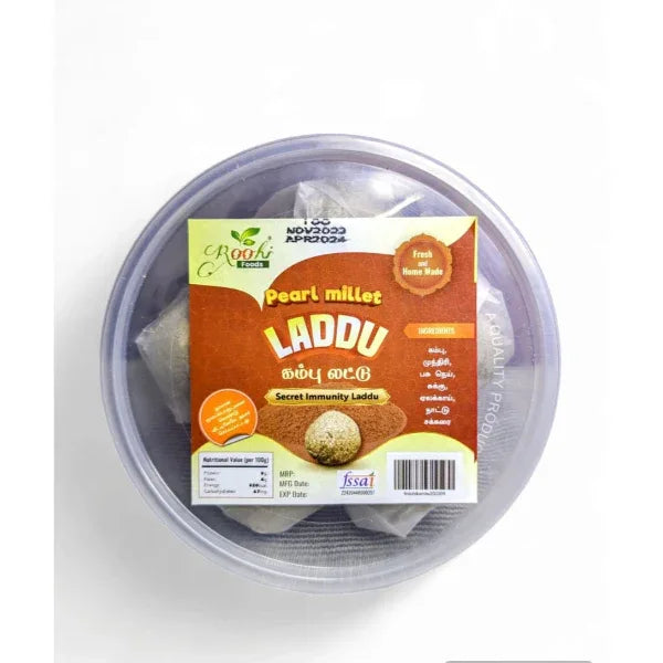 Roohi Pearl Millet Laddu / Kambu Laddu - 150 gram - Orgoshops