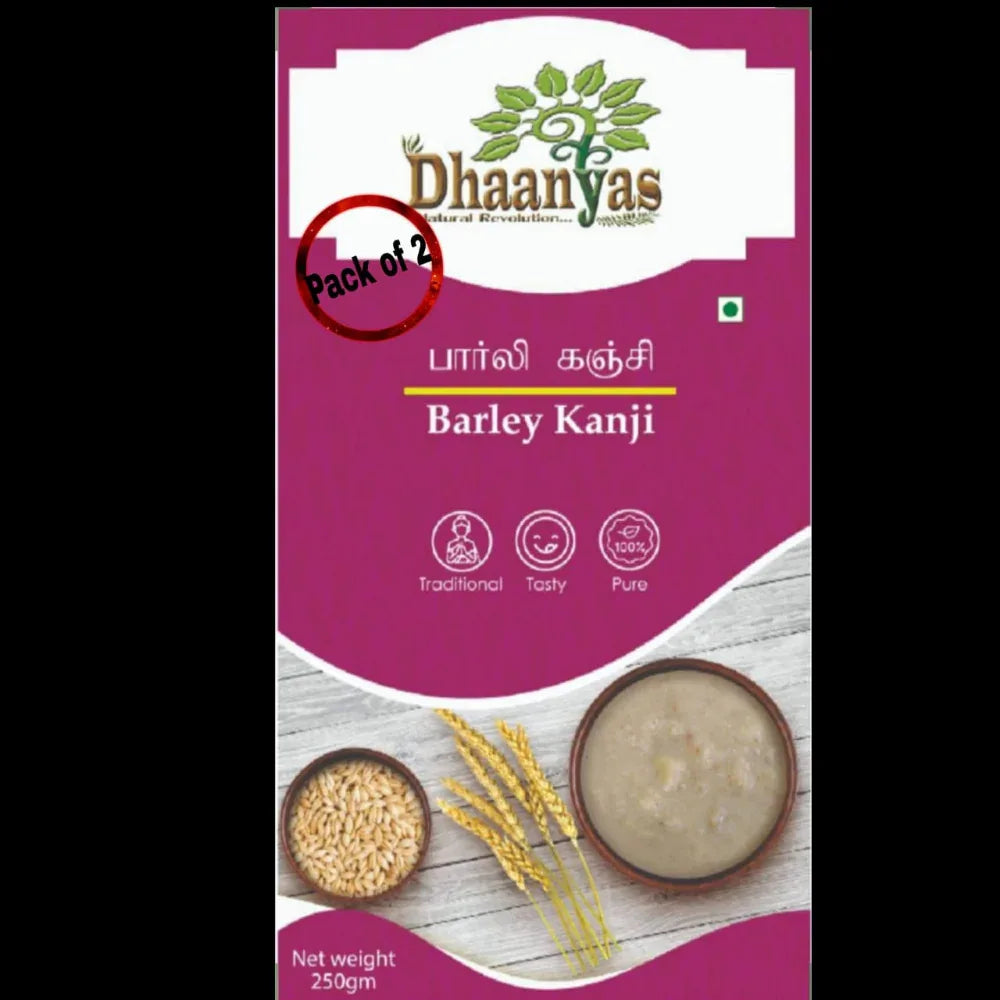 Dhaanyas Barley Kanji Mix - 250 Gms (Pack of 2) - Orgoshops