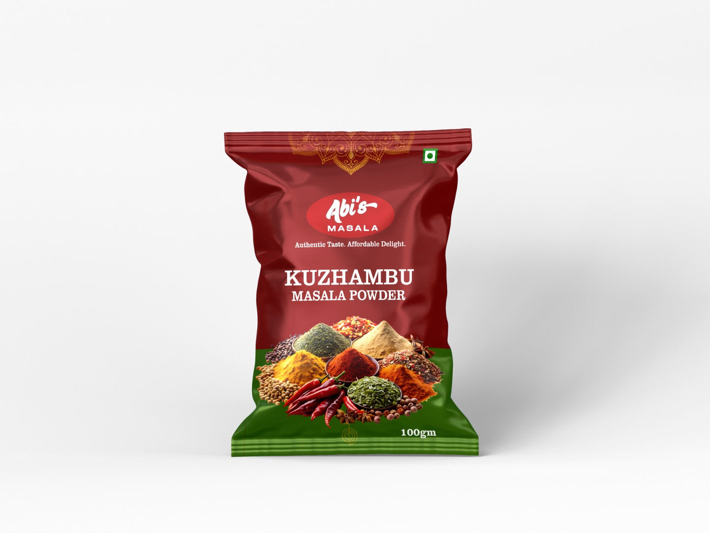 Abi's Masala Kulambu Milagai Thool - 100 g (Pack of 5)