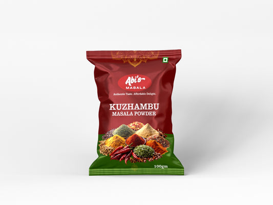 Abi's Masala Kulambu Milagai Thool - 100 g (Pack of 5)