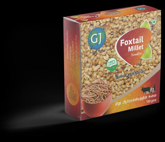 Gj Global Foxtail Millet Noodles | Thinai Noodles - 180 g (Pack of 2)