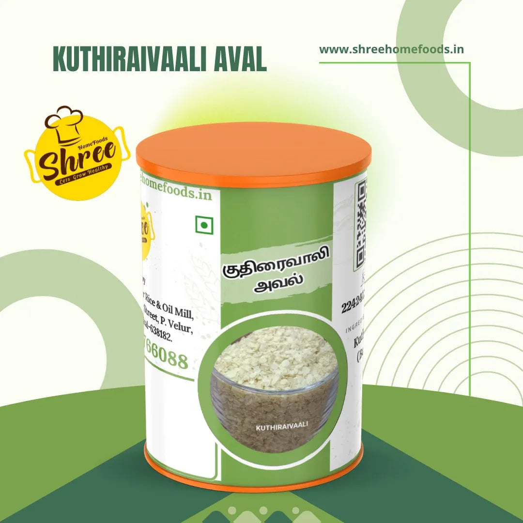 Shree Home Food Barnyard Millet Flakes / Kuthiraivali Aval - 500 g - Orgoshops