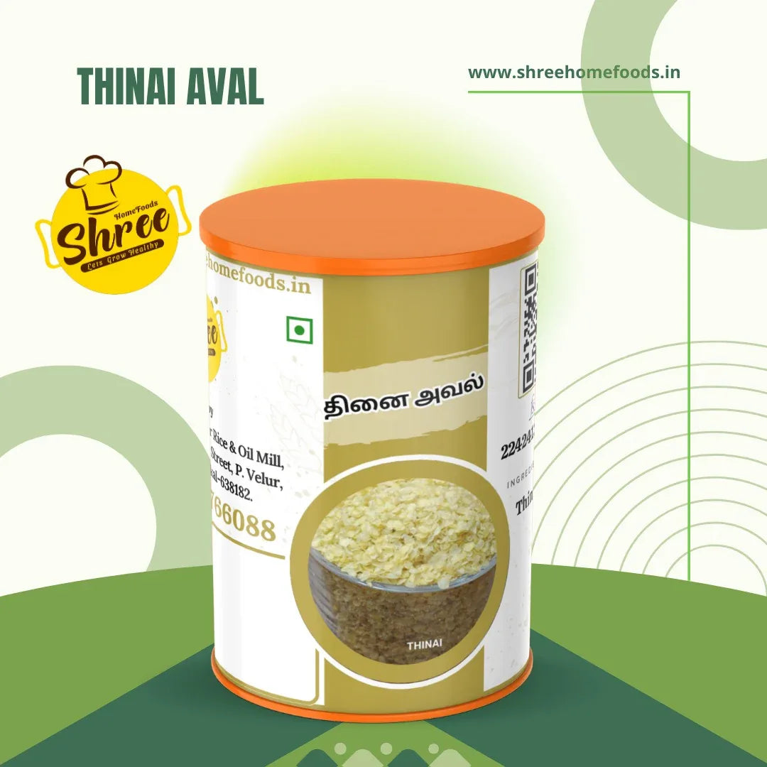 Shree Home Food Foxtail Millet Flakes / Thinai Aval - 500 g - Orgoshops