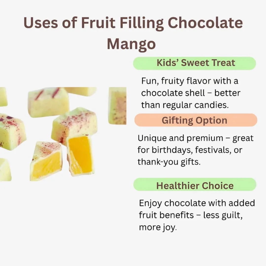 Amrutha Exports Fruit Filling Chocolate Mango - Orgoshops