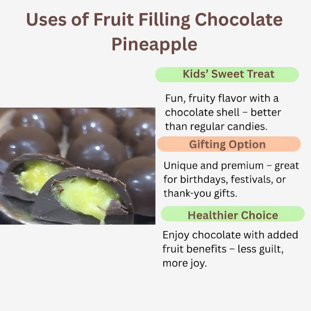 Amrutha Exports Fruit Filling Chocolate Pineapple