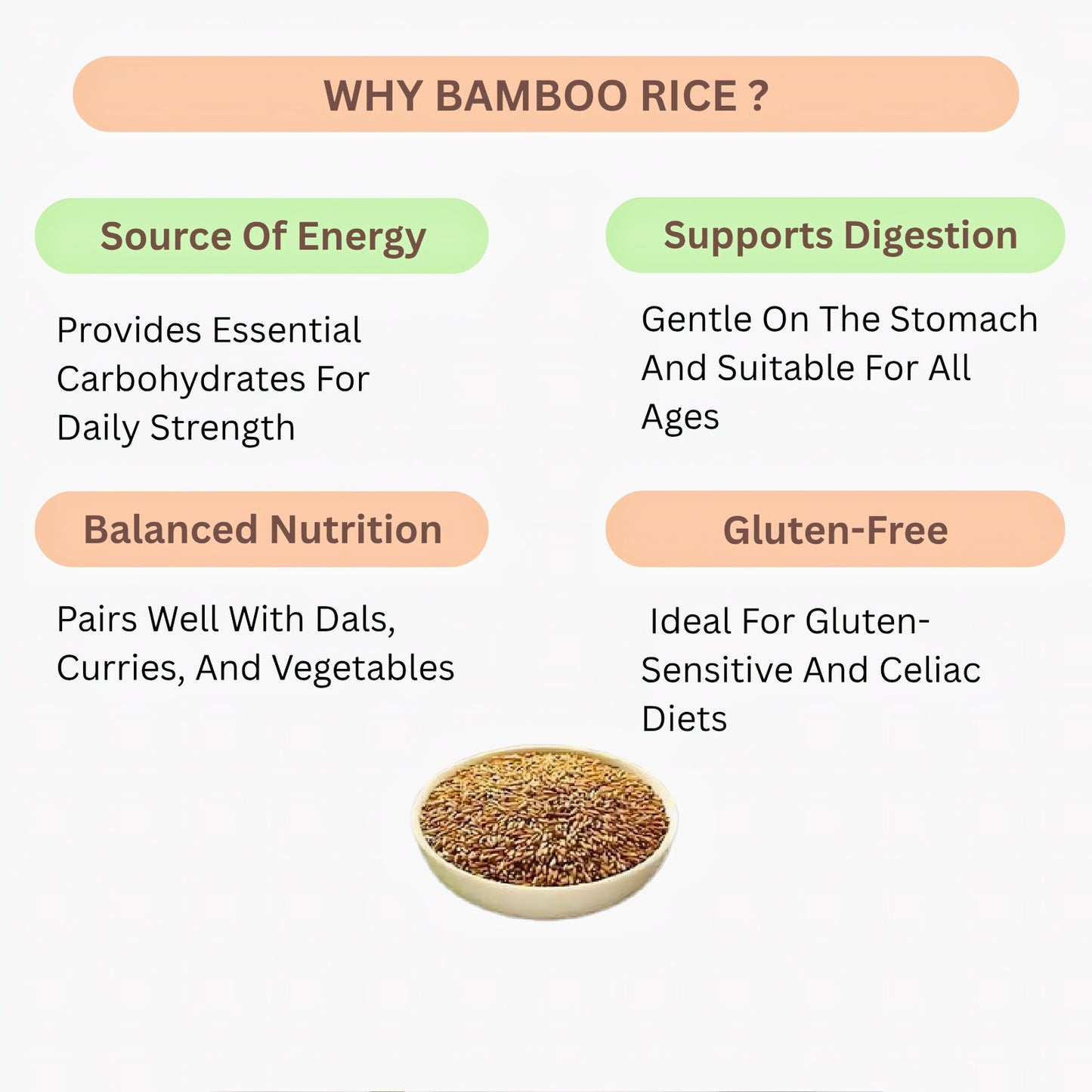 Araikkal Bamboo Rice / Moongil Arisi - 200 g ( Pack of 2)