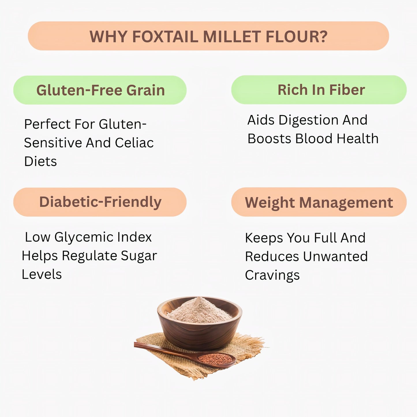 Araikkal Foxtail Millet Flour / Thinai Maavu - 500 g ( Pack of 2 )