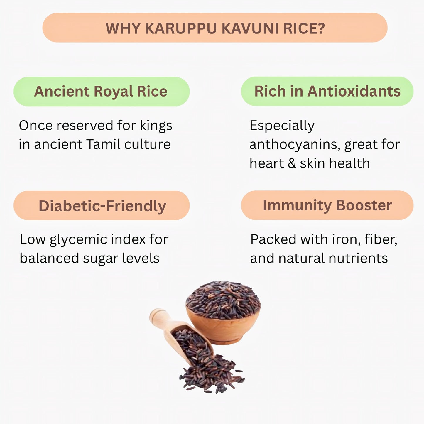 Araikkal Black Rice / Karuppu Kavuni Arisi - 500 g ( Pack of 2 )