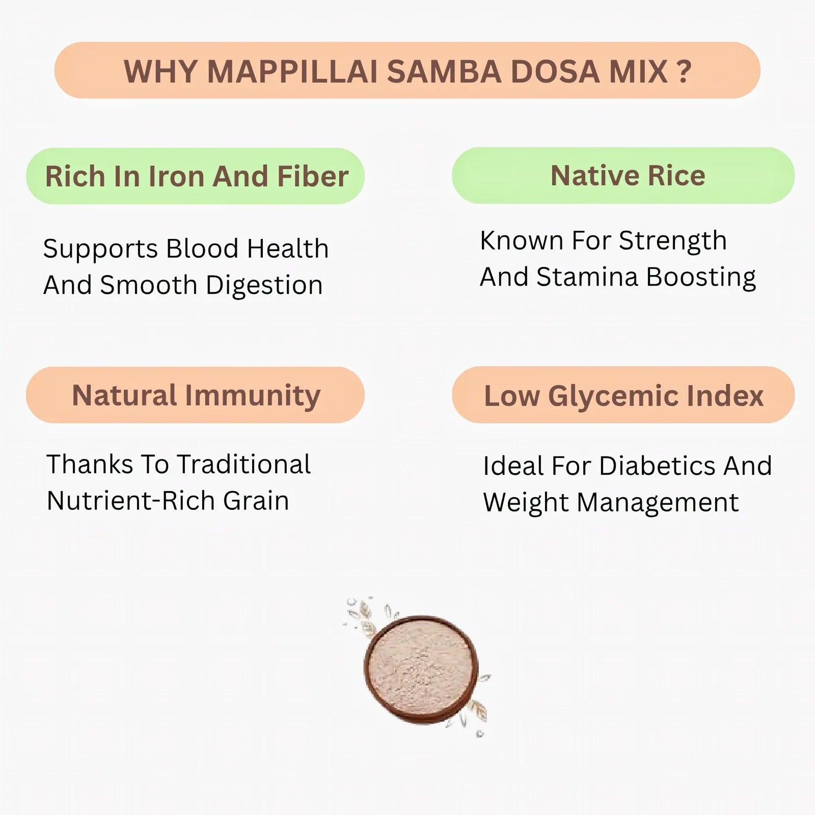 Araikkal Mappillai Samba Dosa Mix - 500 g (Pack of 2) - Orgoshops