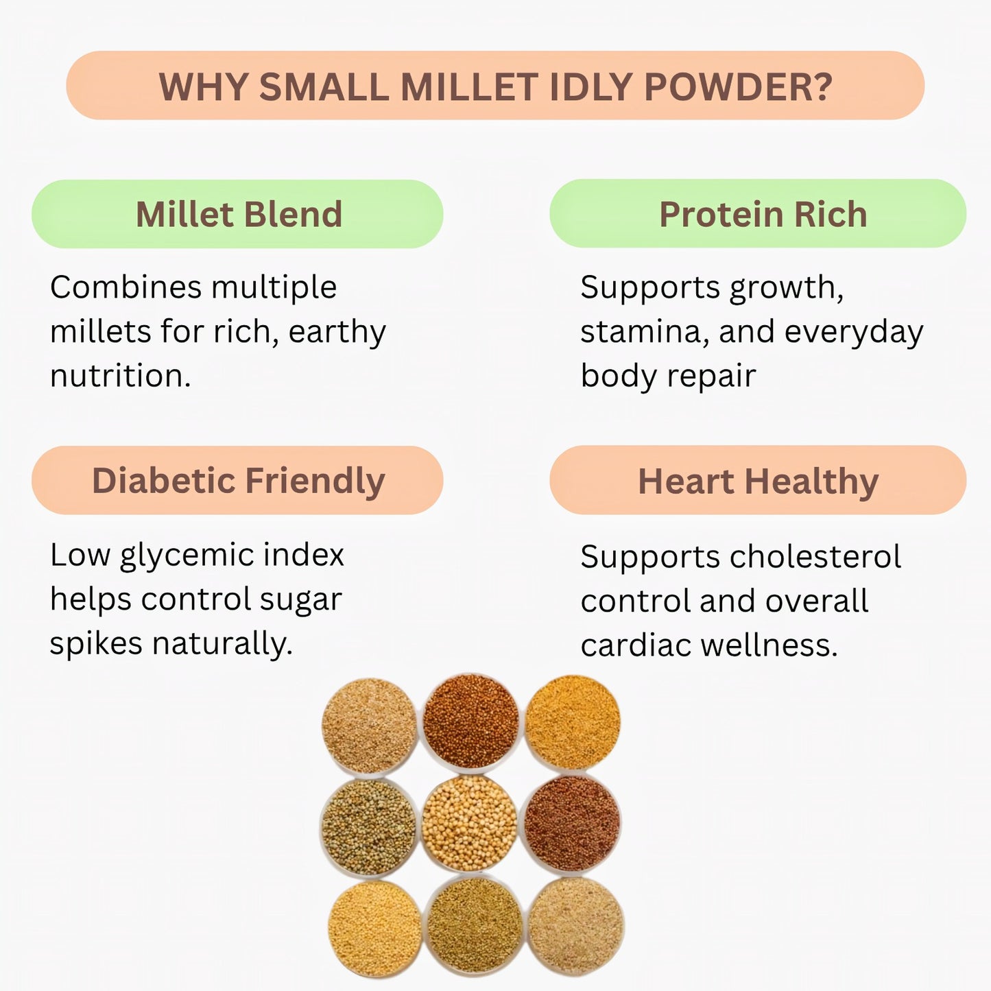 Araikkal Small Millet Idly Powder / Siruthaniya Idli Podi - 100 g (Pack of 6)