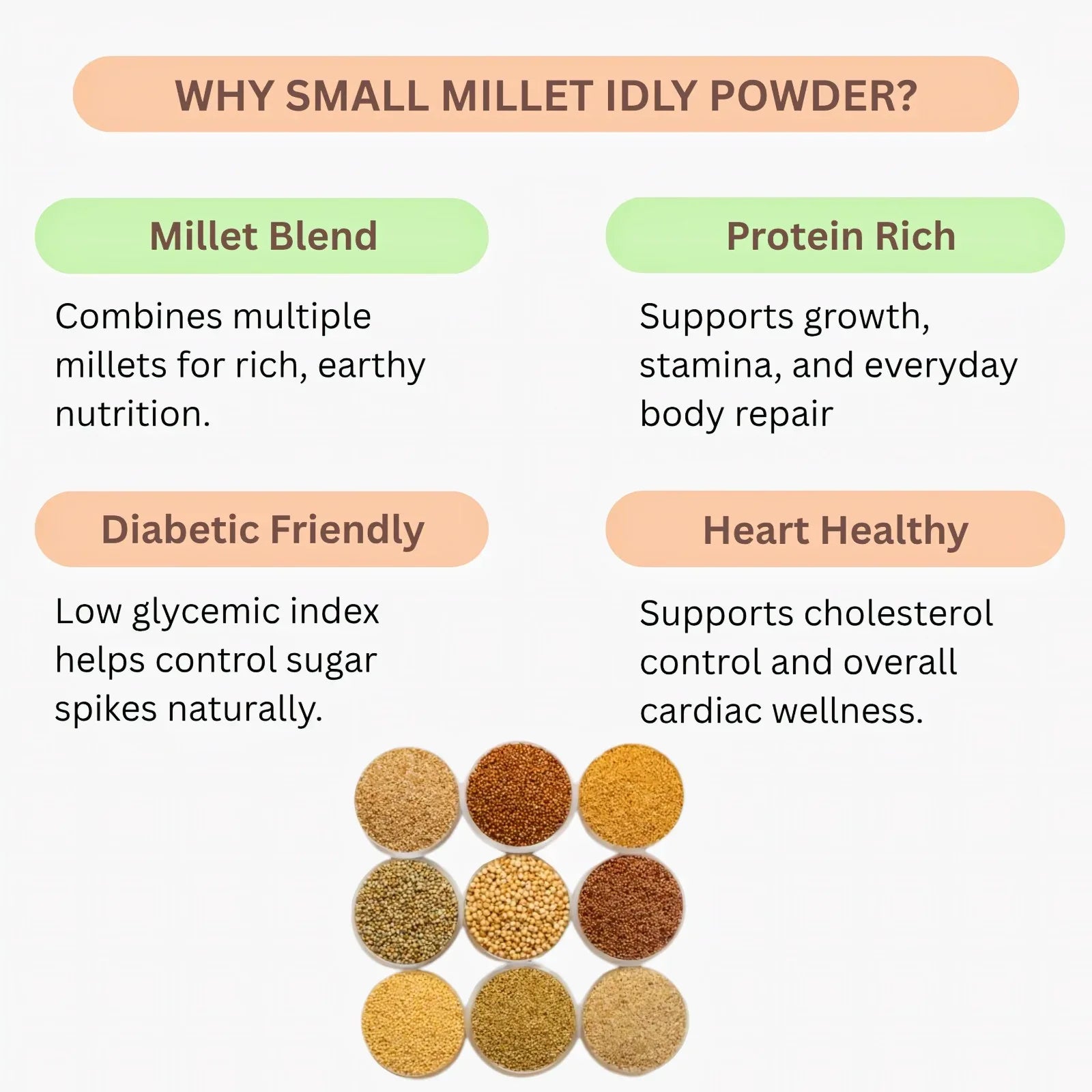 Araikkal Small Millet Idly Powder / Siruthaniya Idli Podi - 100 g (Pack of 6) - Orgoshops