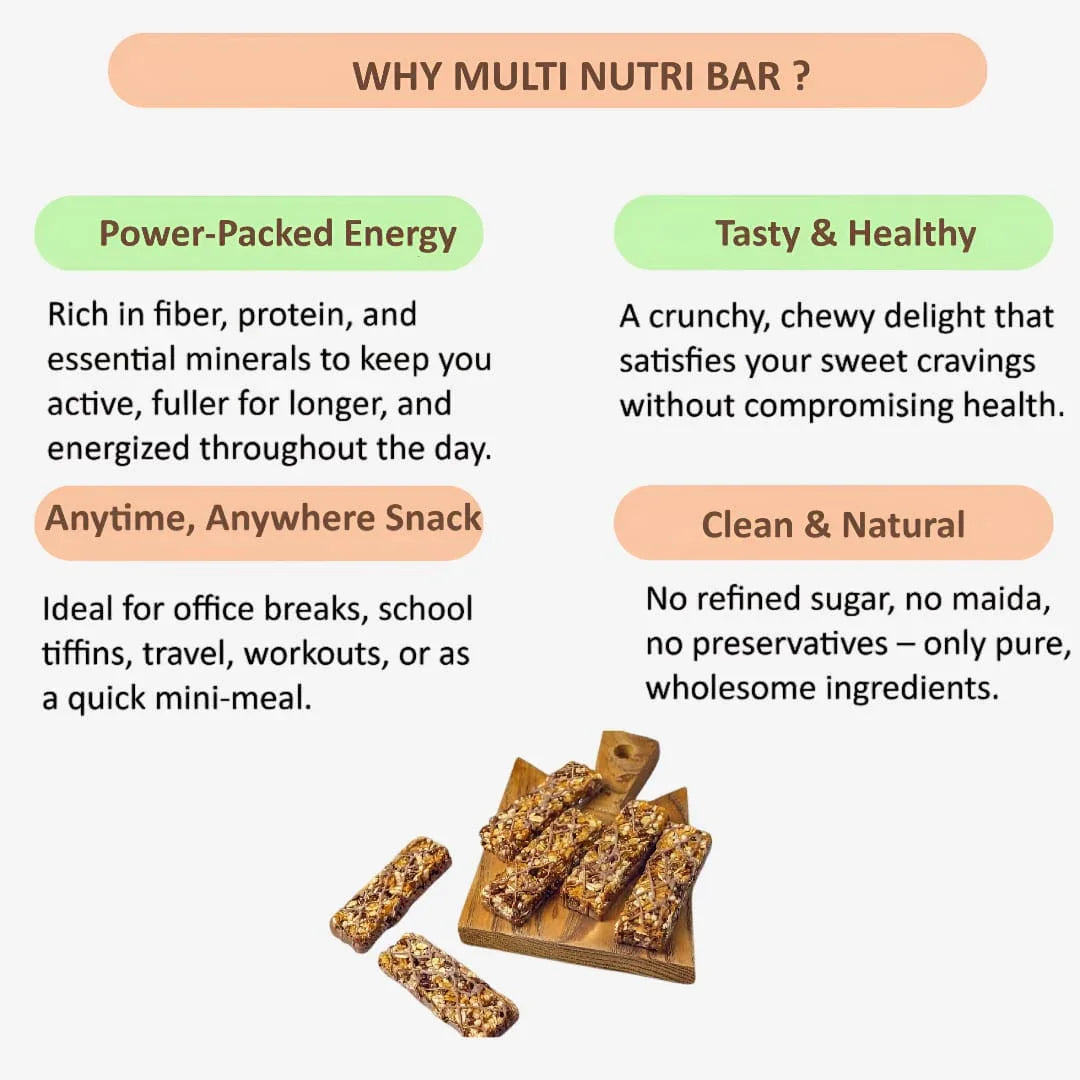 Millet 'n' Minutes Millet Nutri Bar - 200 g - Orgoshops