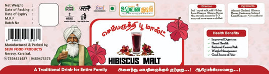 Karai Uzhavan Kudil Hibiscus Flower Malt - 125g