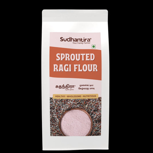 Sudhantira Organic Sprouted Ragi Flour  - 1kg