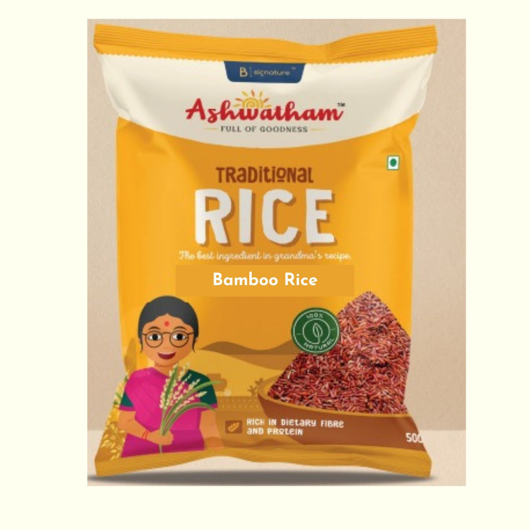 Ashwatham Bamboo Rice / Rice / Moongil Arisi - 500 g