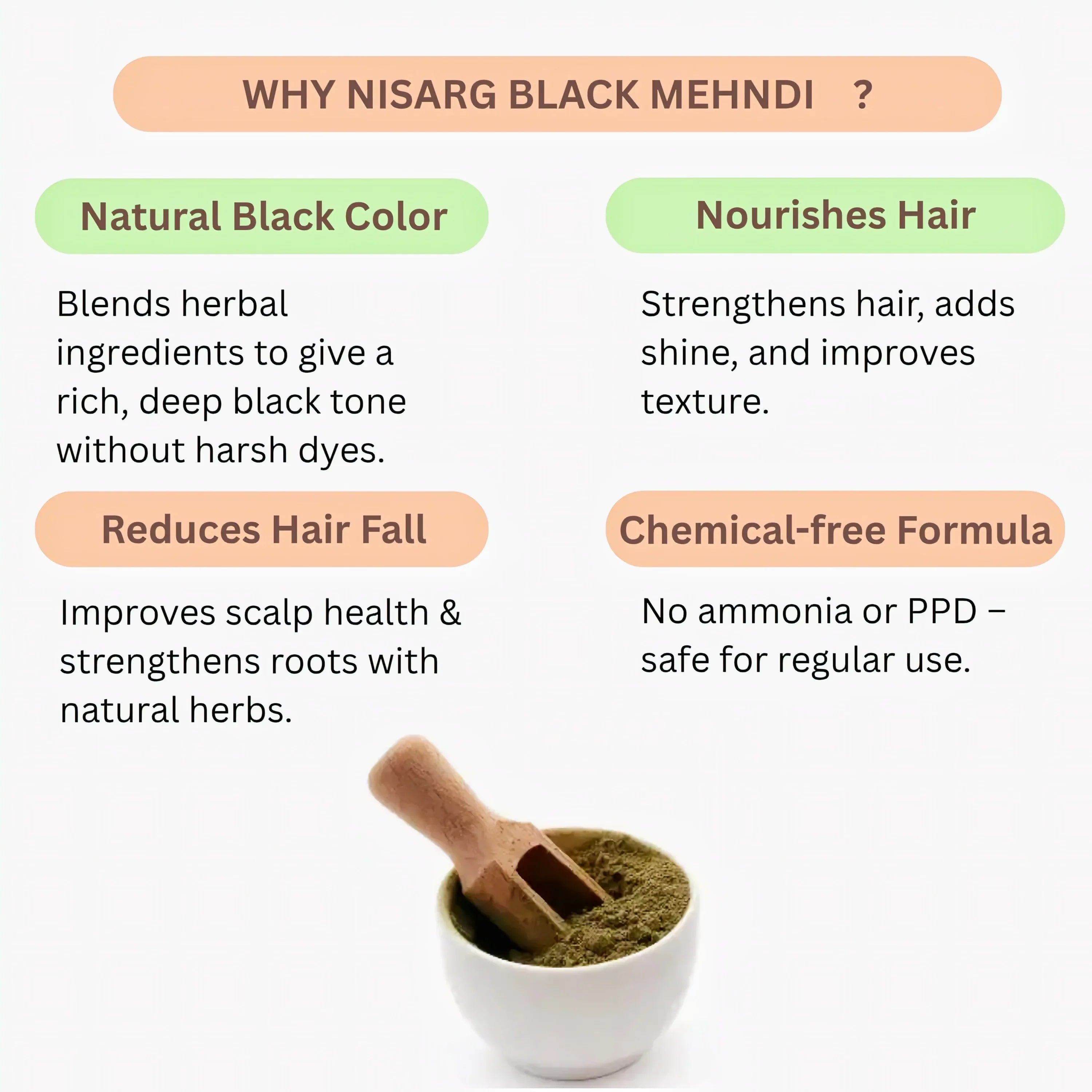 Nisarg Organic Farm Nisarg Black Mehndi - Orgoshops