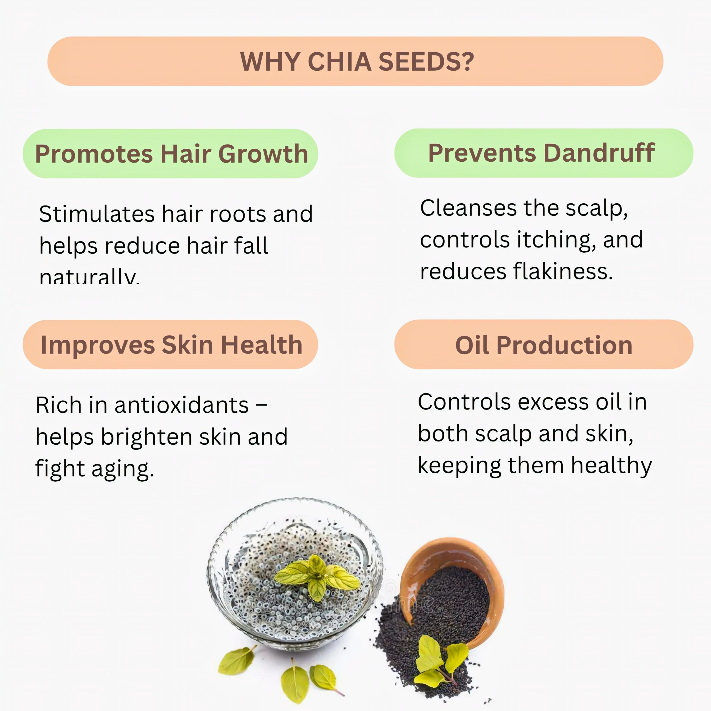 Nisarg Organic Farm Chia Seeds - Orgoshops