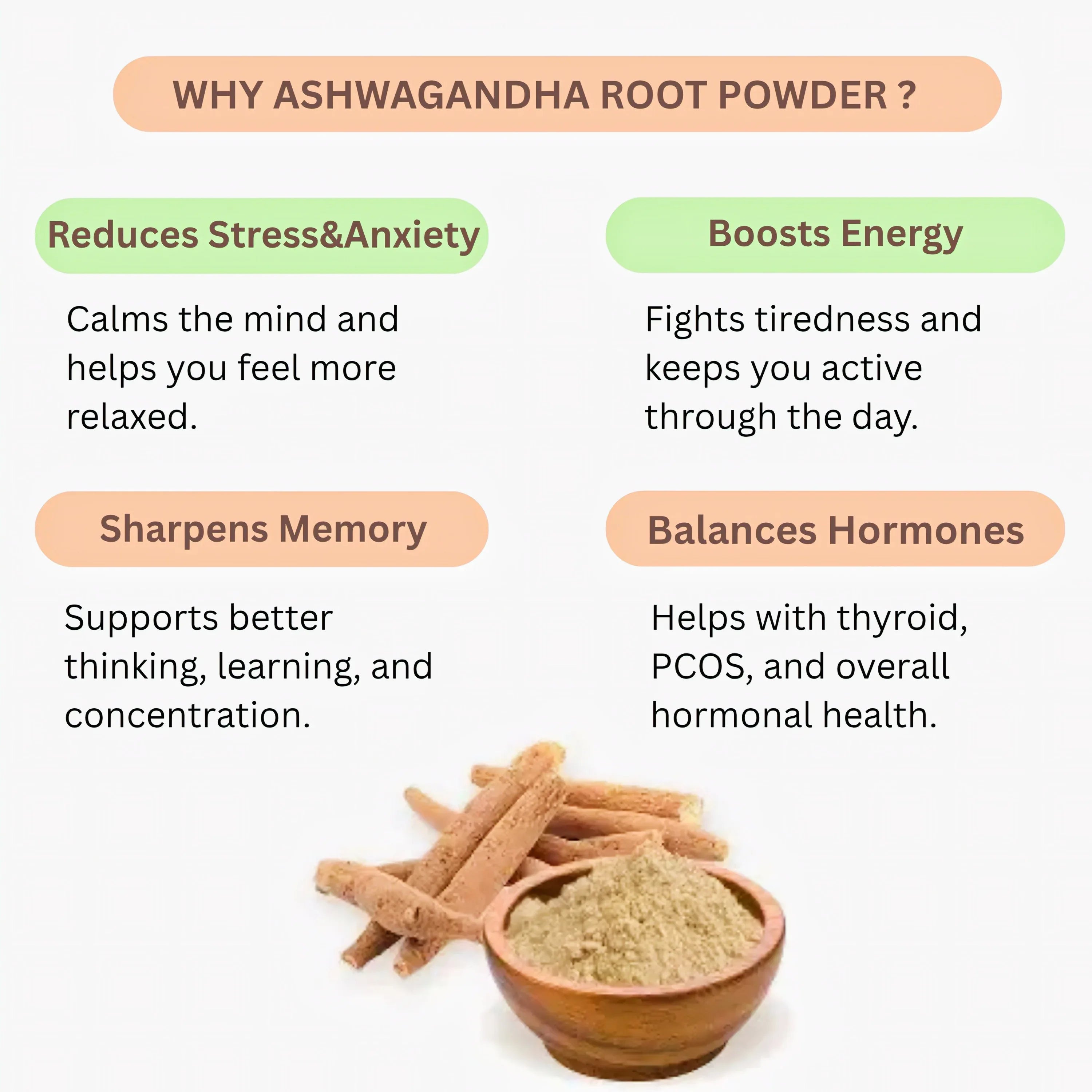 Nisarg Organic Farm Ashwagandha Root Powder - Orgoshops