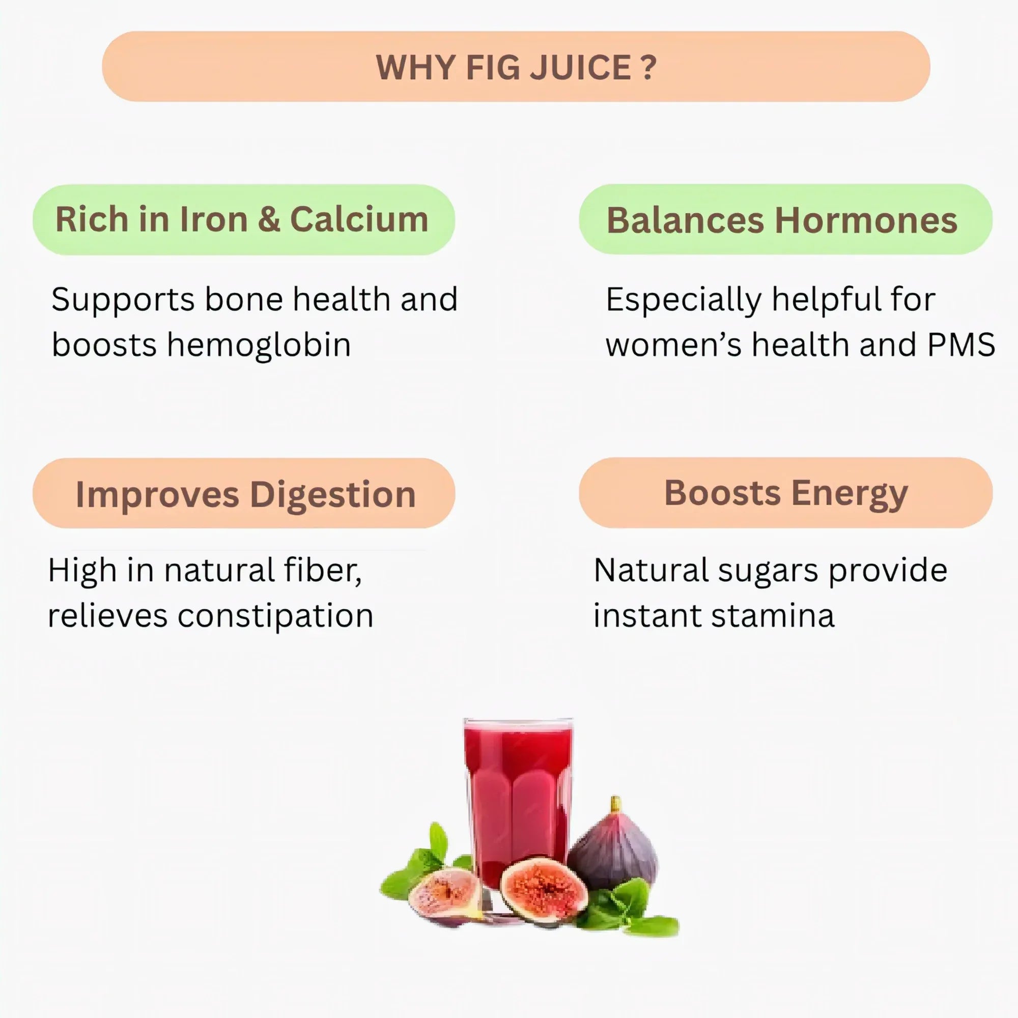 GJ Global Herbs Figs Extract Juice - 500 ml - Orgoshops