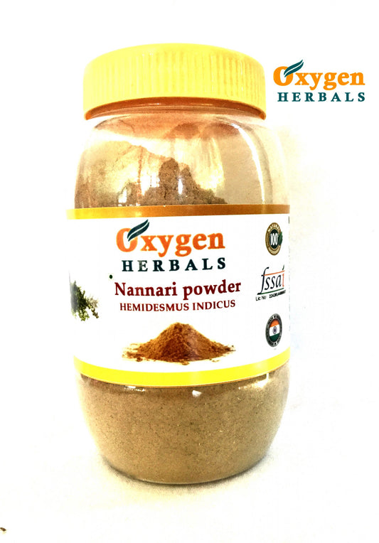 Oxygen Herbals Nannari Root Powder,Hemidesmus Indicus, ( 250 gm )