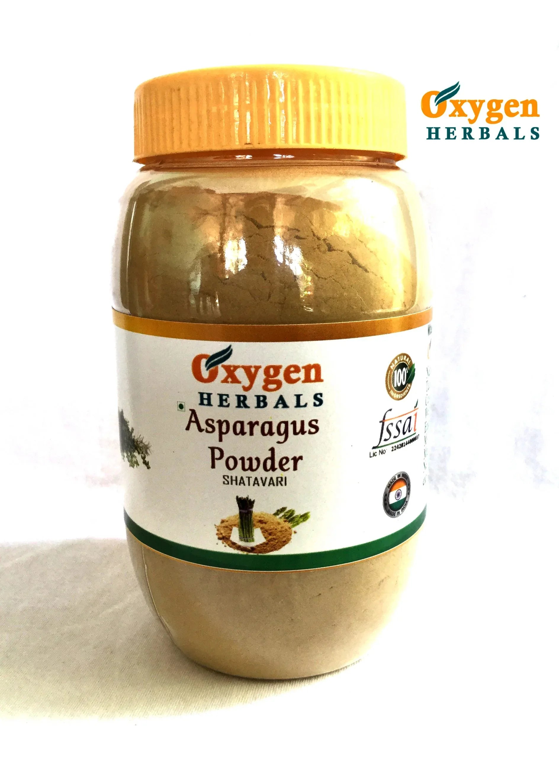 Oxygen Herbals Asparagus Powder ( 250g ) - Orgoshops