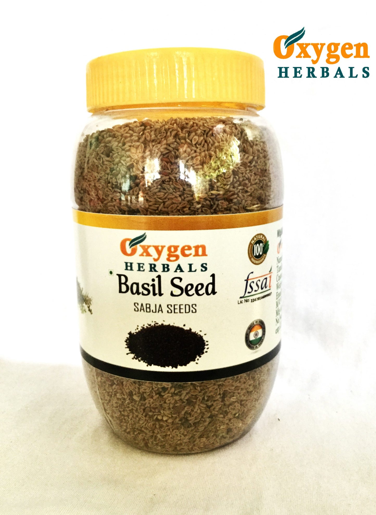 Oxygen Herbals Basil Seeds / Sabja Seed ( 250g )