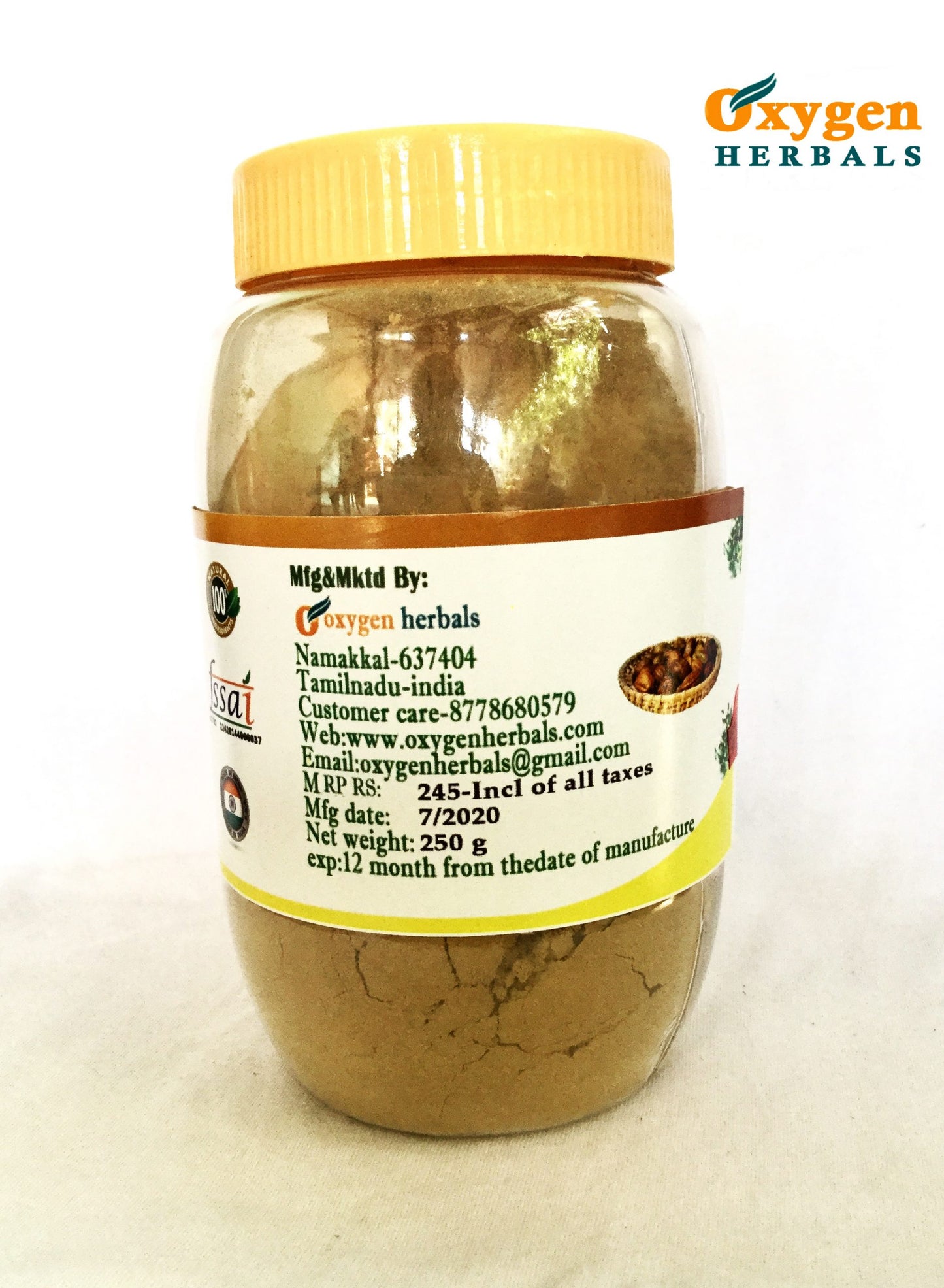 Oxygen Herbals Haritaki Terminalia Chebula Powder ( 250g )