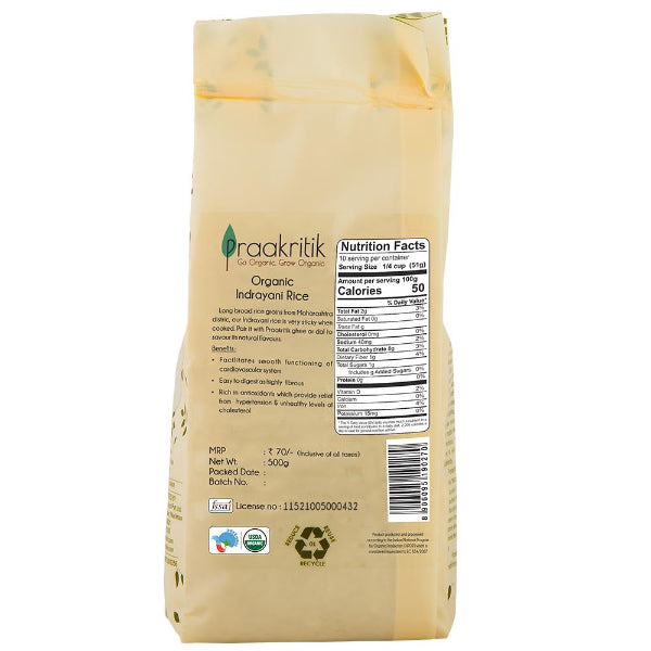 Praakritik Natural Indrayani Rice-1Kg