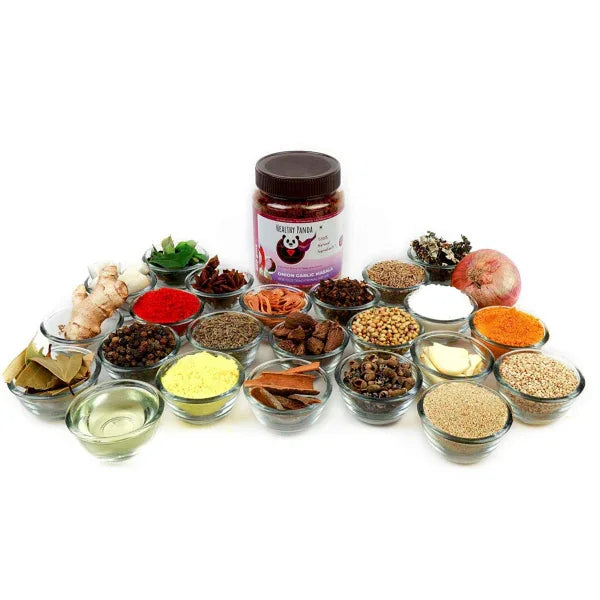 Ingredients of Organic Onion masala