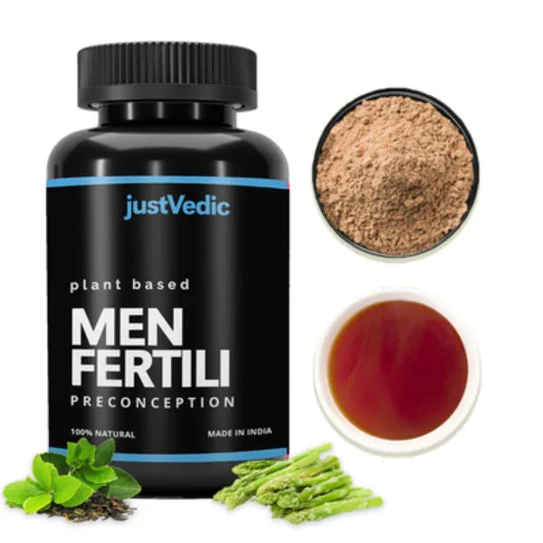 Justvedic Male Fertili Drink Mix / To Boosts Fertility And Increases Count-200g - Orgoshops