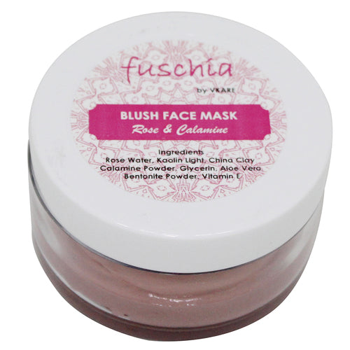 Fuschia Blush Face Mask - Rose & Calamine - 50g