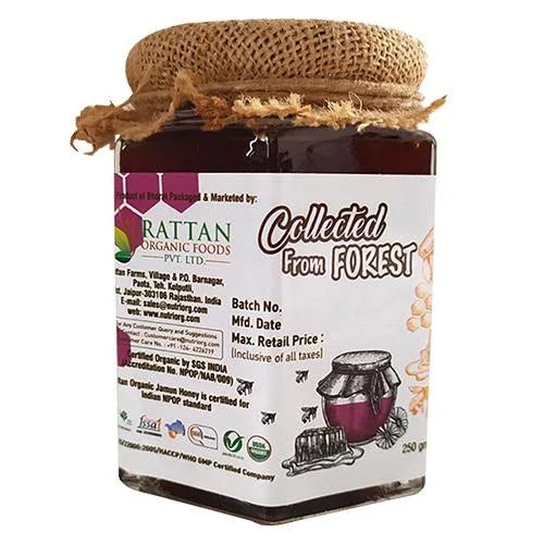 Nutriorgo Certified Organic Honey with Jamun Flavor - 250g - Orgoshops