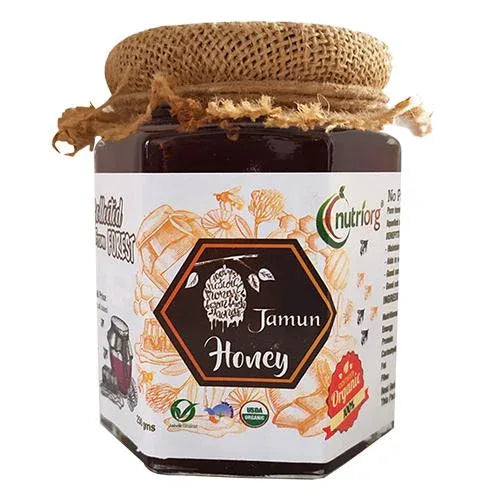 Nutriorgo Certified Organic Honey with Jamun Flavor - 500g - Orgoshops