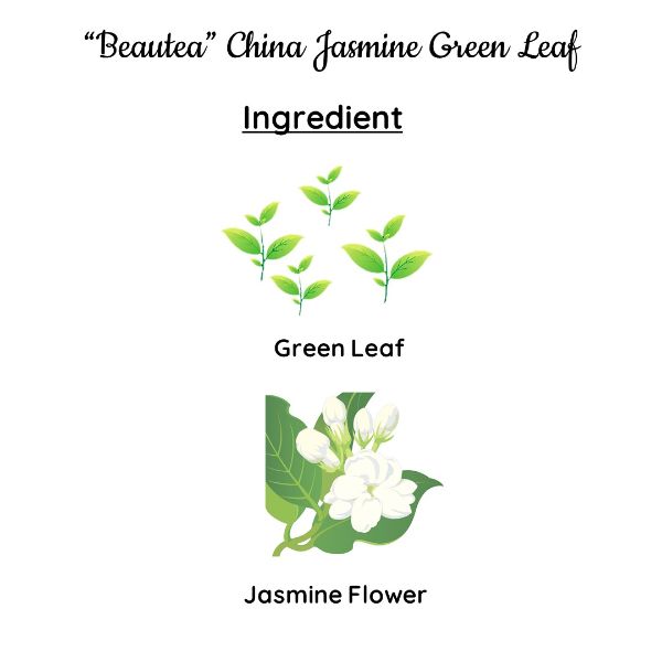 Beautea China Jasmine Leaf | Natural Teas | Cold & Hot Brew | Makes 25 Cups